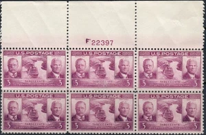 US Scott #856, Plate block of 6, MNH "3 c Panama Canal Issue" - Picture 1 of 1