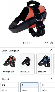 Joyride Harness 2.0-The Original Side Ring No Pull Dog Harness-Orange Small S - Picture 1 of 9