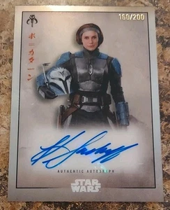 2025 Topps Star Wars Meiyo Katee Sackhoff As Bo-Katan Kryze Autogrammkarte #160/200 - Bild 1 von 3