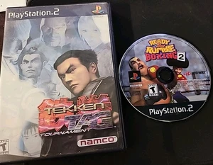 PS2 Tekken Tag Tour. Black Label Playstation 2 mit Handbuch & Ready 2 Rumble Boxing - Bild 1 von 6