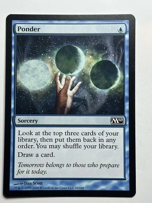 Ponder Magic 2010 (M10) 68 Regular MTG Card LP-NM - Image 1 of 2