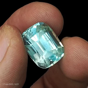 Piedra preciosa suelta de aguamarina azul cielo natural de 16,55 quilates para hacer colgantes en Pakistán - Imagen 1 de 8