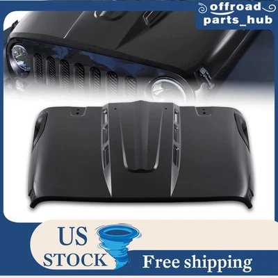 For 2007-2018 Jeep Wrangler JK Hood Panel With Vented Holes Stylish Hood Foto 1 de 4