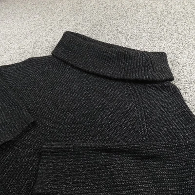 Suéter Denim Supply Ralph Lauren para mujer XL negro tejido acanalado pulóver cuello alto Foto 1 de 4