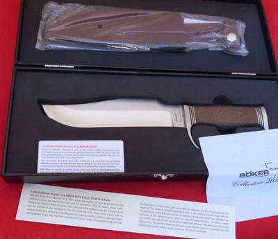 Boker Plus Collection 2014 hoja fija Bowie asas Micarta (02BO2014) Bowie Foto 1 de 4