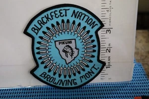 tribal indian police patch BLACKFEET NATION PIKUNI BROWLING MONTANA - Picture 1 of 1