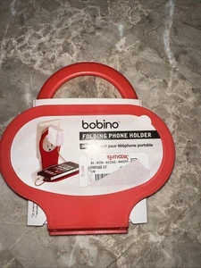 BOBINO FOLDING PHONE HOLDER - RED - TRAVEL OR HOME NEW - Photo 1 sur 4