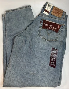 NEU Vintage 90s Levis 560 Comfort Fit Blue Jeans Herren 29x32 Batwing Baggy Y2K - Bild 1 von 5