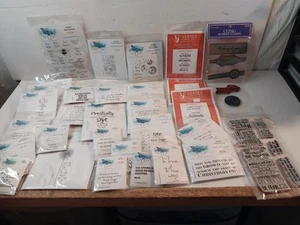 Large lot 30+ TJ,Verses,others Rubber stamps - Picture 1 of 9