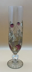 Vajilla de corazón de flauta de champán bohemio pintada a mano europea - Imagen 1 de 6