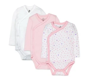 NWT 3 Pk Size 0-3 Months Long Sleeve Bodysuits. By Honest Baby Clothing - Picture 1 of 12