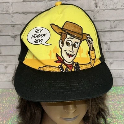Toy Story 4 Woody Hat Kids Adjustable Black Snapback Cap Hey Howdy Hey - Image 1 of 4