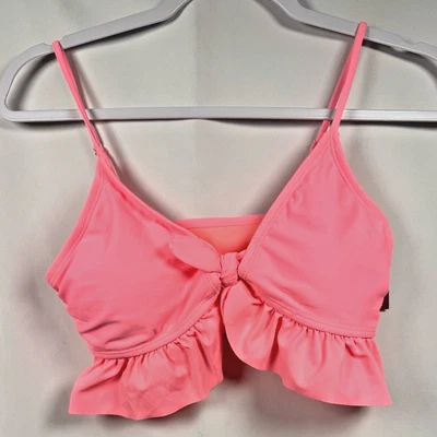 Топ бикини SO The Front Flounce Triangle Coral с оборками размер XL - Изображение 1 из 4