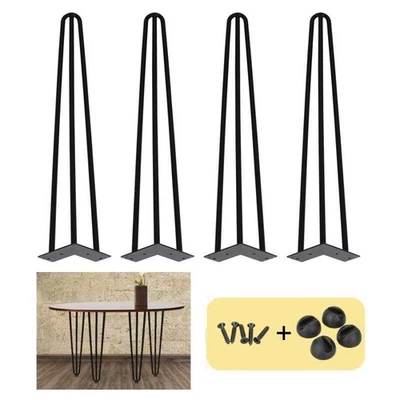4x Hairpin Legs Tischkufen edelstahl Tischbeine Tischfüße Haarnadel - Bild 1 von 4
