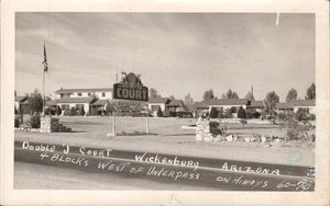 Vintage RPPC Double J Court Wickenburg Arizona Real Photo Postcard 1940s - Picture 1 of 2