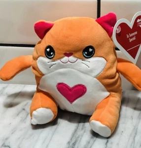 Cat Plush Pillow,kitty Stuffed Animal Toy,Cute Soft Cat Plushie 8inch 7” Yellow - Picture 1 of 4