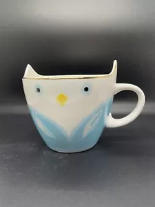 Tazza tè o cioccolato caffè Uban Gourmet Foods gufo trapuntato blu e bianco - Foto 1 di 8