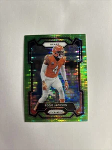 2023 Panini Prizm - Neon Green Pulsar Prizm #52 Eddie Jackson - Picture 1 of 2
