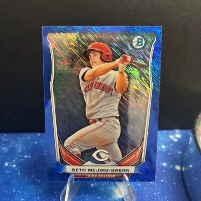 2014 Bowman Chrome Mini Blue Shimmer Refractor Seth Mejias-Brean /250 #BM-CR4 - Image 1 of 2