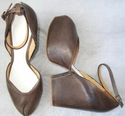 Zapatos MAISON MARGIELA Marrón Plataforma Cuña Punta abierta 40 10/10.5 Foto 1 de 2