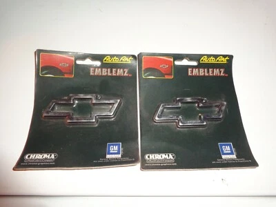 NEW CHEVY Auto Art Domed Emblemz Chroma 3-1/2”x1-1/2” Free Ship sealed - Image 1 of 3