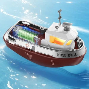 1/32 RC Boat For Kids Dual Motor Rechargeable Electric Boats 2.4G RC Boat Toys - Picture 1 of 13