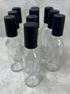 5oz Clear Glass Woozy Bottles with Shrink Capsules Small Wine Hot Sauce 10 Pack - Picture 1 of 6