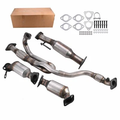 For 2009-2017 GMC Acadia 3.6L All Three Catalytic Converters Flex Pipe 4 PIECES Foto 1 de 4