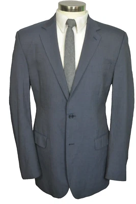 Chaqueta Blazer Abrigo Deportivo Calvin Klein Para Hombres Azul Rayas Calce Atlético TALLA 42L Foto 1 de 4