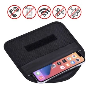 Large Faraday Bag RFID Signal Blocking Shielding Pouch Cell Phone Wallet Blocker - Picture 1 of 6