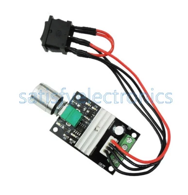 6V/12V/24V/28V 3A 80W 1203BB DC Motor Speed Controller PWM Adjustable Reversible - Image 1 of 4