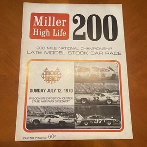 1970 Milwaukee USAC Stock Car Race Program - Picture 1 of 17