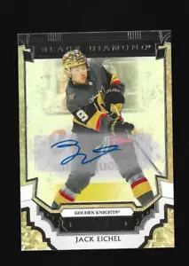 JACK EICHEL 2023-24 NERO DIAMANTE PURO NERO AUTO 03/10 RARO AUTOGRAFO - Foto 1 di 4