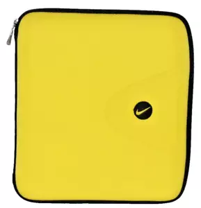 1990's Mead Nike Swoosh Fluorescent Yellow Trapper Keeper Binder Organizer - Picture 1 of 6