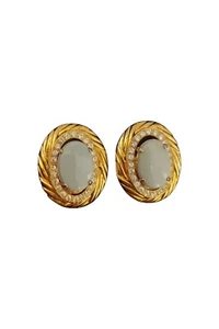 Orecchini vintage anni 90 Lucite E Cristalli - Foto 1 di 1