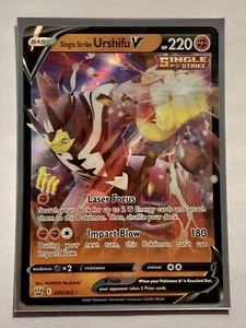 Single Strike Urshifu V - 085/163 Ultra Rara Stili di Battaglia Pokemon TCG NM - Foto 1 di 7