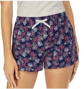 Jane and Bleecker Women's 1-Pack Sleep Shorts, NAVY FLORAL, L - Picture 1 of 3