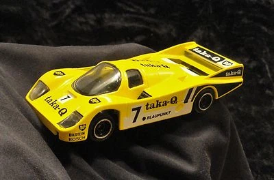Corgi Porsche 956 1985 Yellow Taka-Q livery 1/43 scale - Image 1 of 4