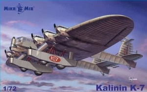 72-015 Micro-Mir Kalinin K-7 Soviet aircraft Kit 1/72 - Picture 1 of 1