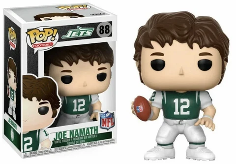 JOE NAMATH NEW YORK JETS LEGENDS FUNKO POP! FOOTBALL VINYL FIGURE #88 Damaged Cover