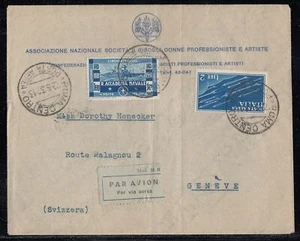 Italia - 2 de marzo de 1932 cubierta de correo aéreo a Suiza - Imagen 1 de 1