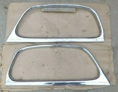 Chevy 1937 1938 cupé puerta ventana adorno molduras original GM par cromo antiguo Foto 1 de 4