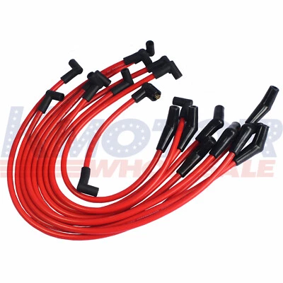 Red Racing Spark Plug Wire Kit Set 10.5 MM For Mercury Ford Lincoln 5.8L 5.0L - Image 1 of 4