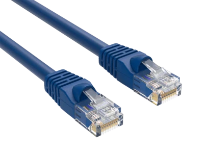 0.5ft Cat6 UTP Ethernet Network Patch Cable Snagless 24AWG Bare Copper, Blue - Image 1 of 4
