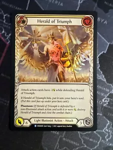 Flesh and Blood - Monarch 1st Ed. Herald of Triumph MON009 Rare RF Foil Yellow - Picture 1 of 1