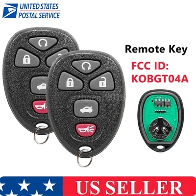 2 Para 2004 2005 2006 2007 2008 2009 2010 Chevrolet Malibu Mando a Distancia Coche Llavero Foto 1 de 4