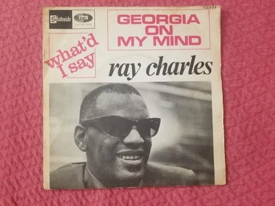 Ray Charles ‎– Georgia On My Mind - single -  45 - 1968 - France - Photo 1/4