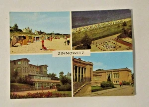 AK ZINNOWITZ, Ostseebad, 4 Bilder, Strand,Sportanlage,Haus Schmirgal,Kulturhaus - Bild 1 von 2