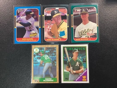 L👀K (лот из 5 карт) Марк МакГвайр дебютант почти как новый или ЛУЧШЕ «ПРОЧИТАЙТЕ» - Изображение 1 из 4