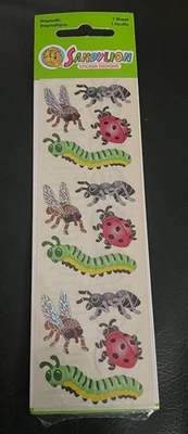 Pegatinas prismáticas Sandylion insectos oruga dama insecto abeja brillante vintage años 90 Foto 1 de 2